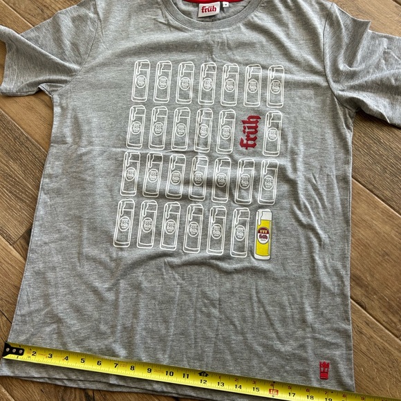 FRUH Kolsch Beer Gray men's M shirt RARE Shirt 100% Cotton NWOT - Picture 9 of 13